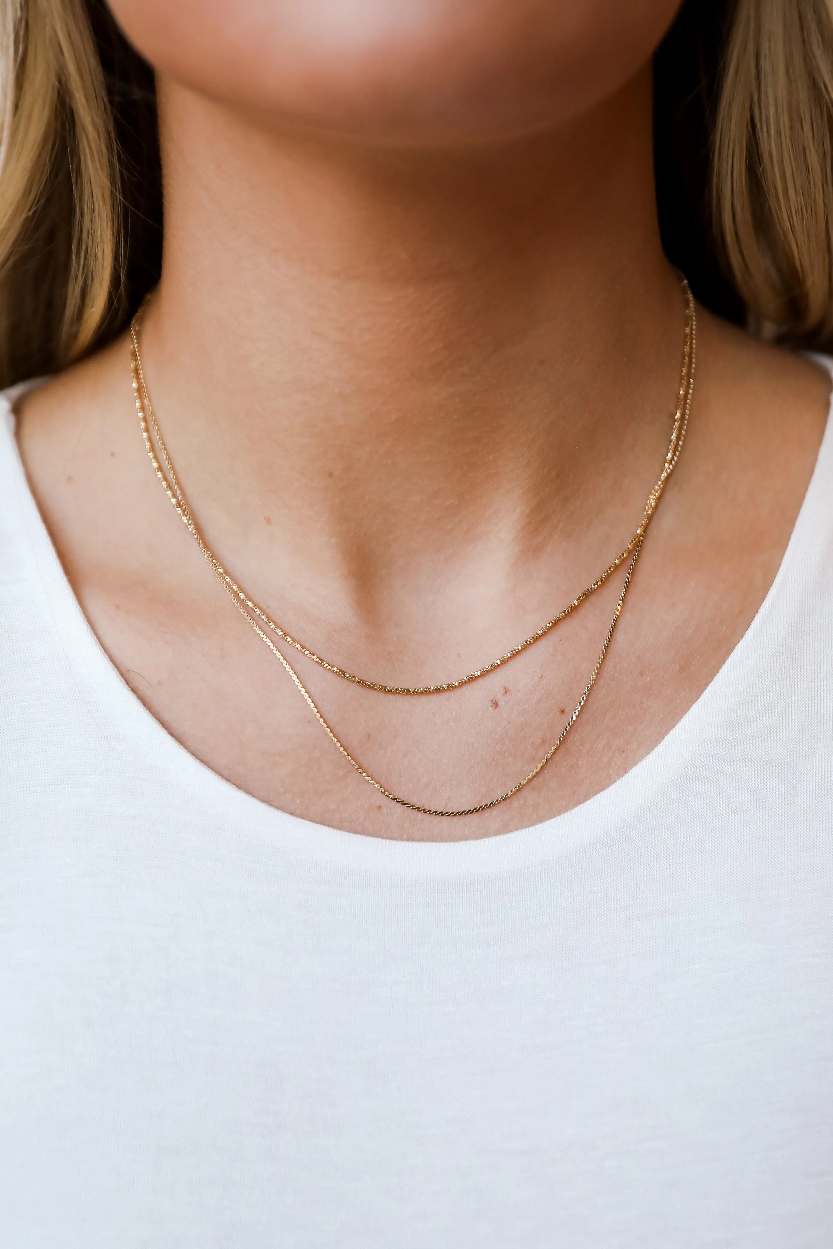 Parker Gold Layered Chain Necklace