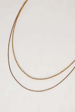 Parker Gold Layered Chain Necklace