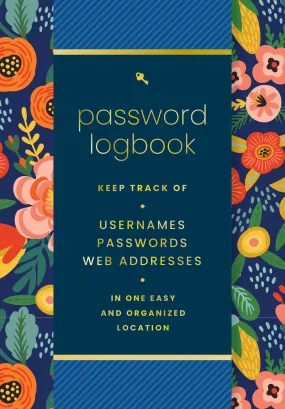 Password  Logbook (Hip Floral)