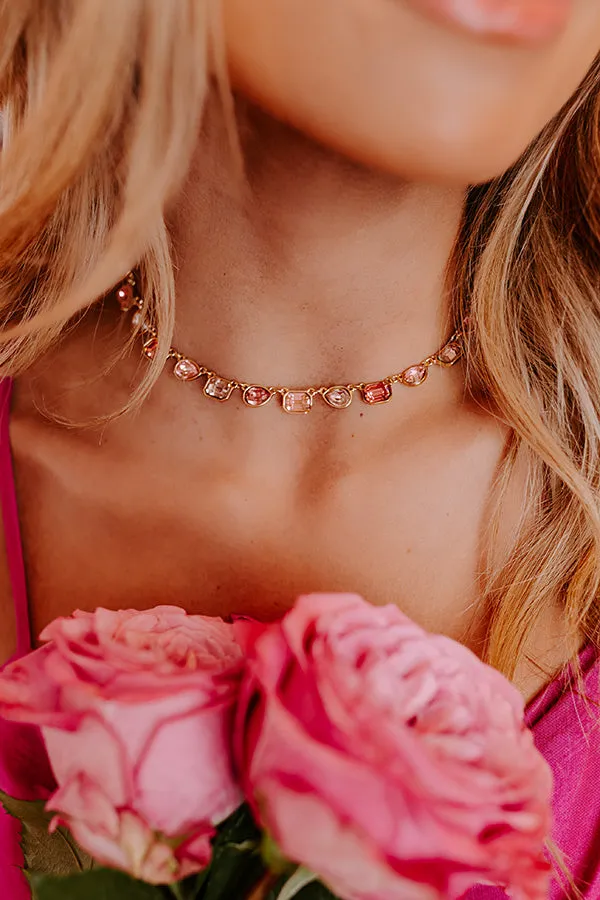 Perfectly Polished Necklace In Pink