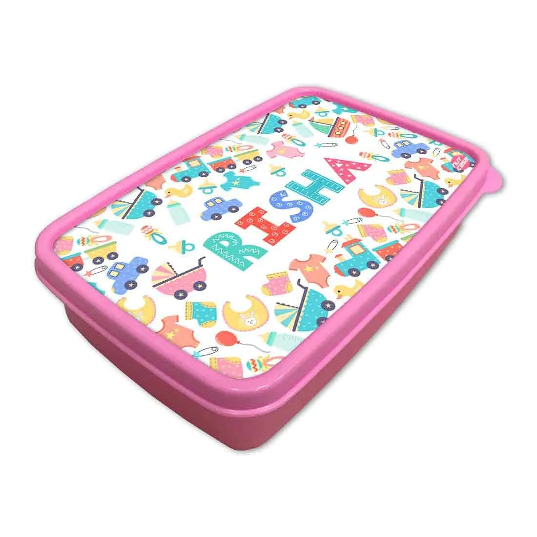 Personalized Snack Box for Kids Plastic Lunch Box for Girls -Kids Toy