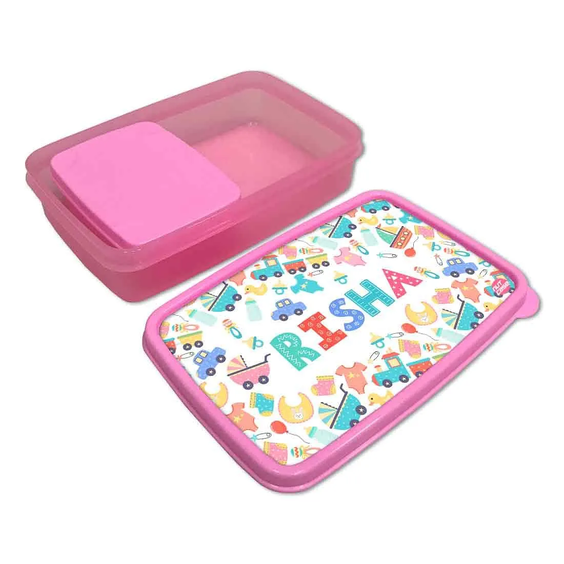 Personalized Snack Box for Kids Plastic Lunch Box for Girls -Kids Toy