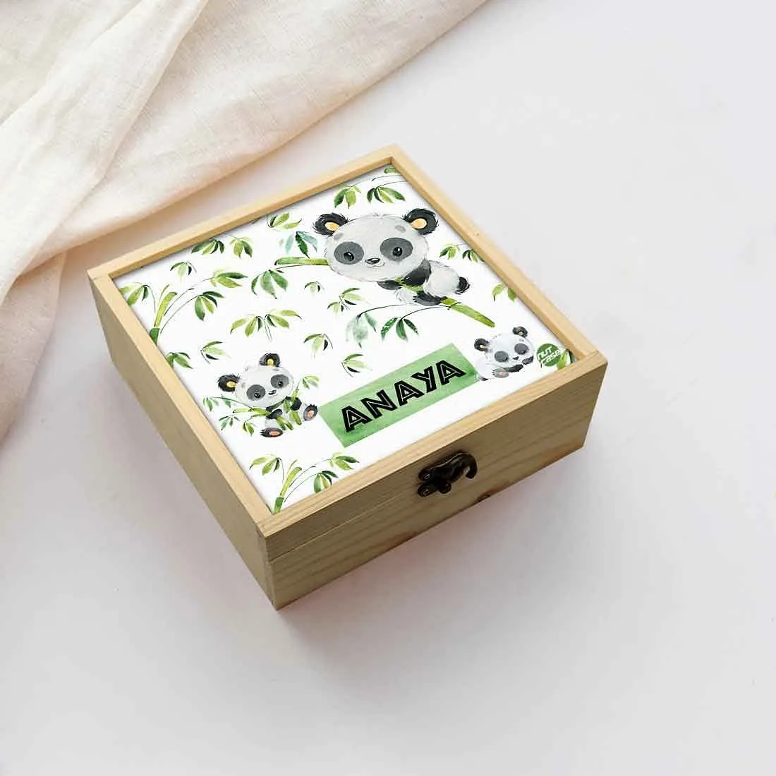 Personalized Jewellery Organiser Box Makeup Box Gifts for Girls - Cute Panda