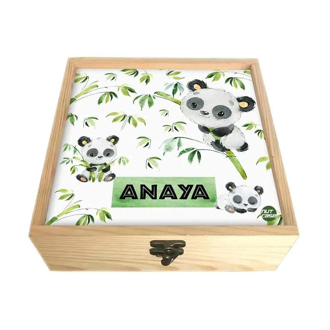 Personalized Jewellery Organiser Box Makeup Box Gifts for Girls - Cute Panda