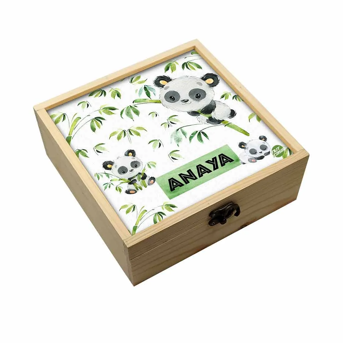 Personalized Jewellery Organiser Box Makeup Box Gifts for Girls - Cute Panda