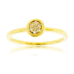 Petite Diamond Cluster Ring