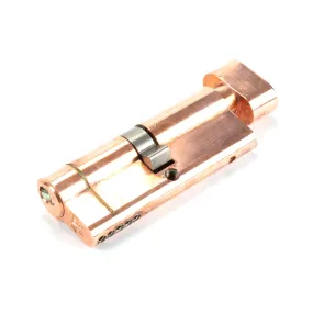 Polished Bronze 40/40 5pin Euro Cylinder/Thumbturn | From The Anvil