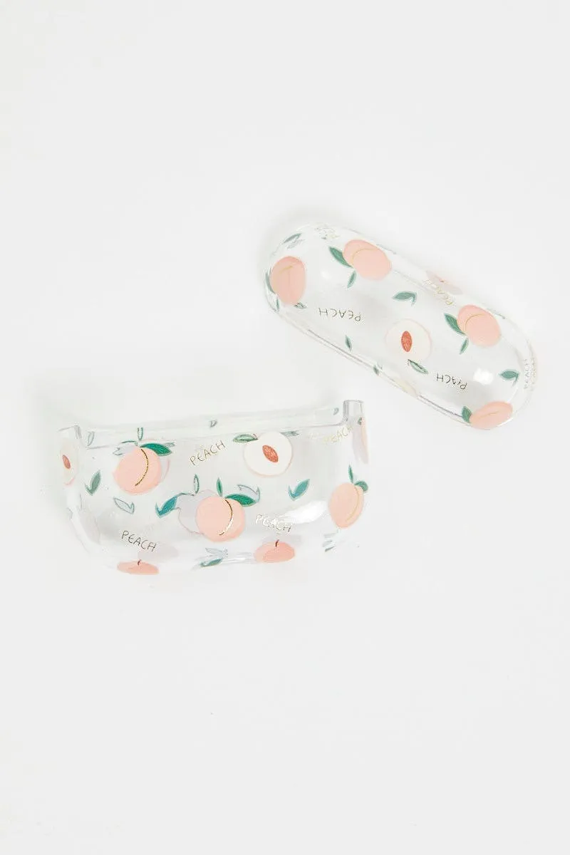 Print Cute Peach Print Air-Pod Case