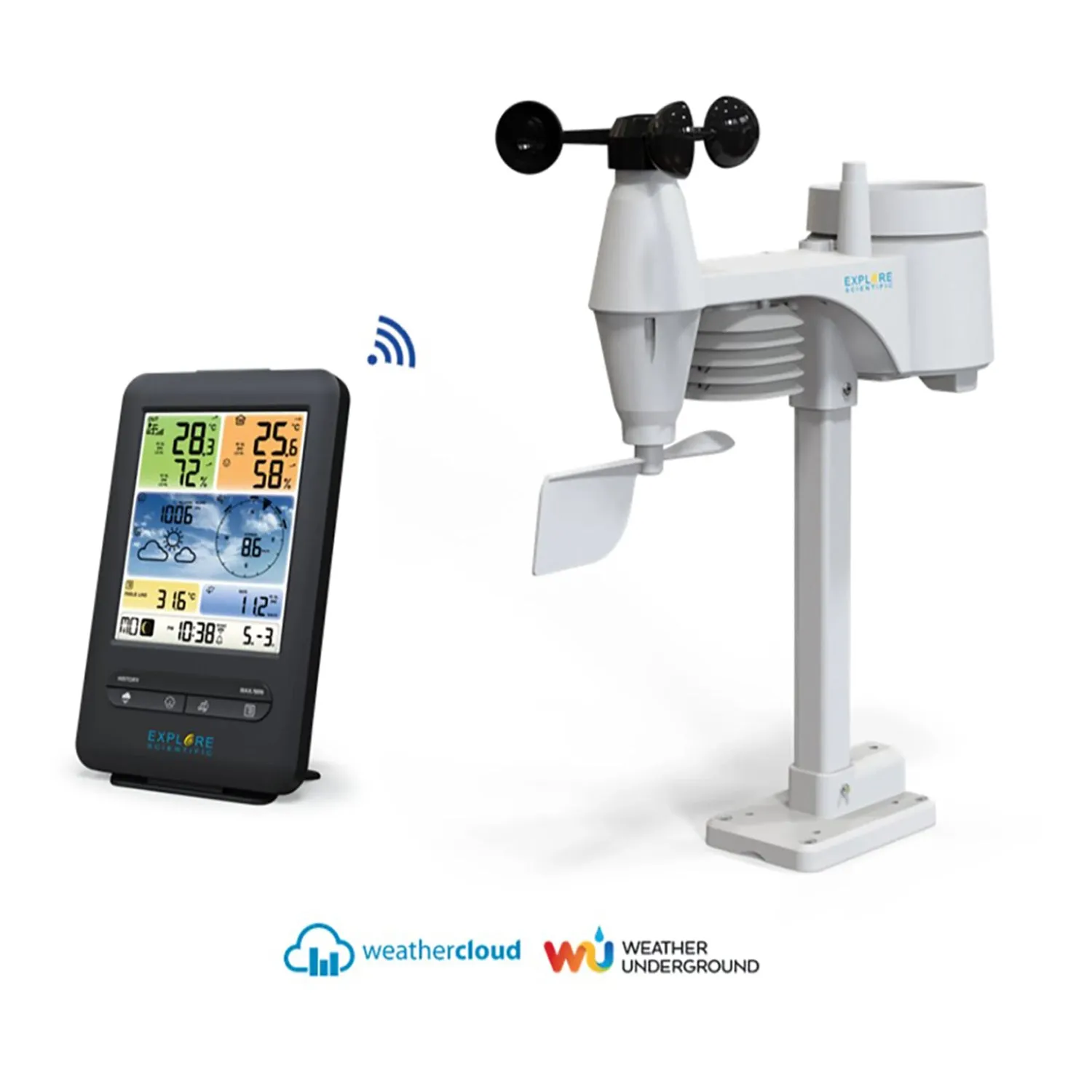 Professional Weather Station with 5 in 1 Sensor