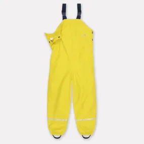 Puddleflex Waterproof Fleece Lined Dungarees Yellow