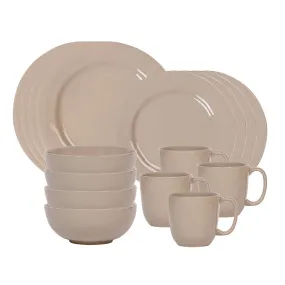 Puro 16pc Place Setting - Taupe