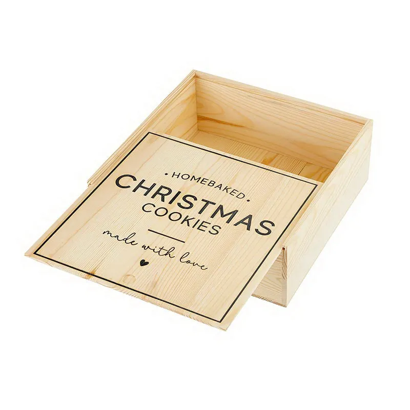 "Home Baked Christmas Cookies" Wood Box