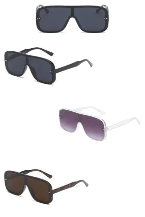 Retro Flat Top Square Fashion Sunglasses