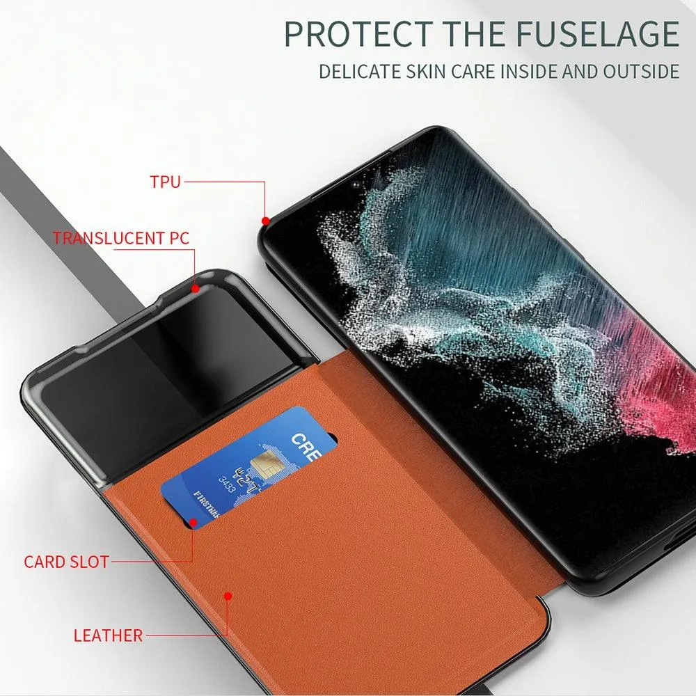 Samsung S22/S22 /S22 Ultra Front View Magnetic Smart Flip Case