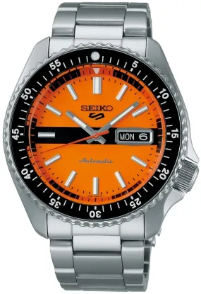 Seiko Analogue Orange Dial Men's Watch