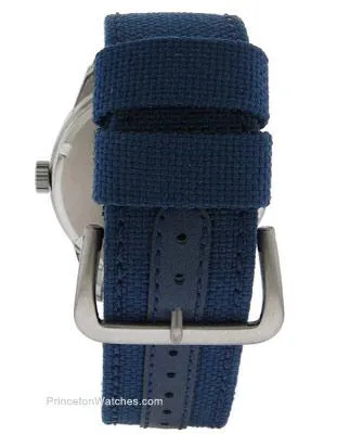 Seiko Mens Solar Sport Watch - Easy to Read Dial - Blue Dial - SS Case - Nylon