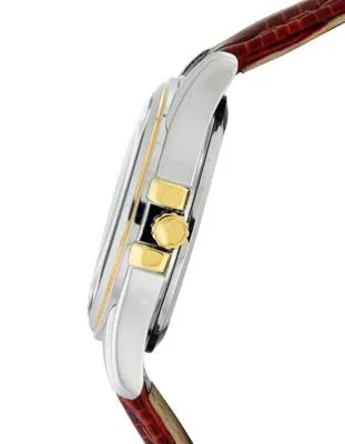 Seiko Solar Ladies Core Series Solar Watch - White Dial - Brown Leather Strap