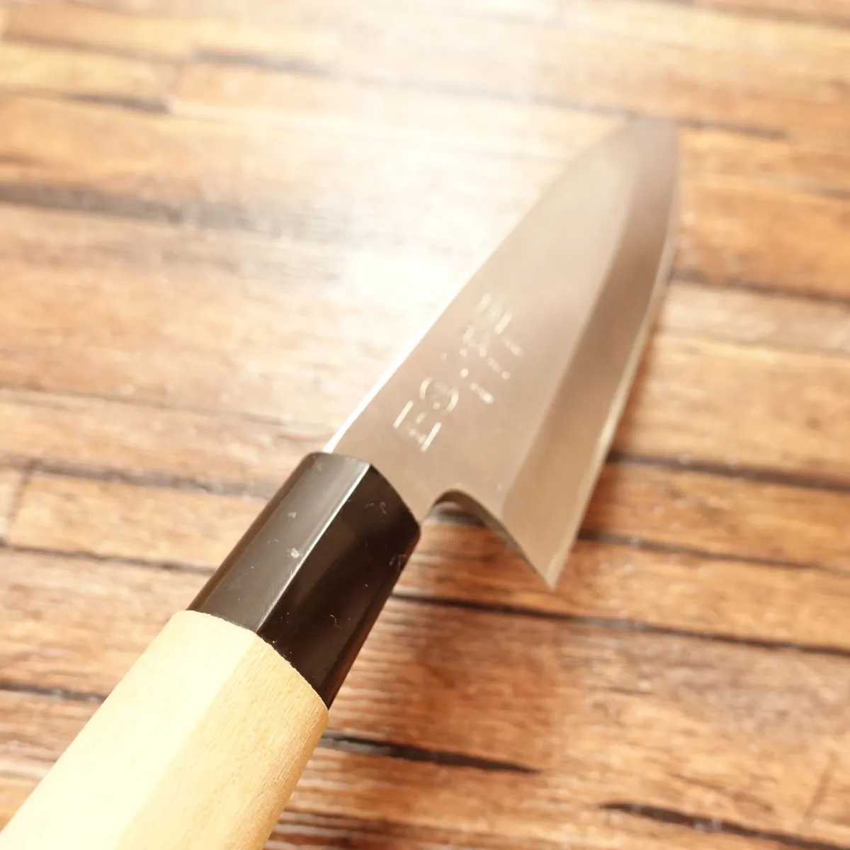 Seki-Magoroku Ginju Honkhagane Ai-Deba Knife, Sharpened, Deba, Lightweight