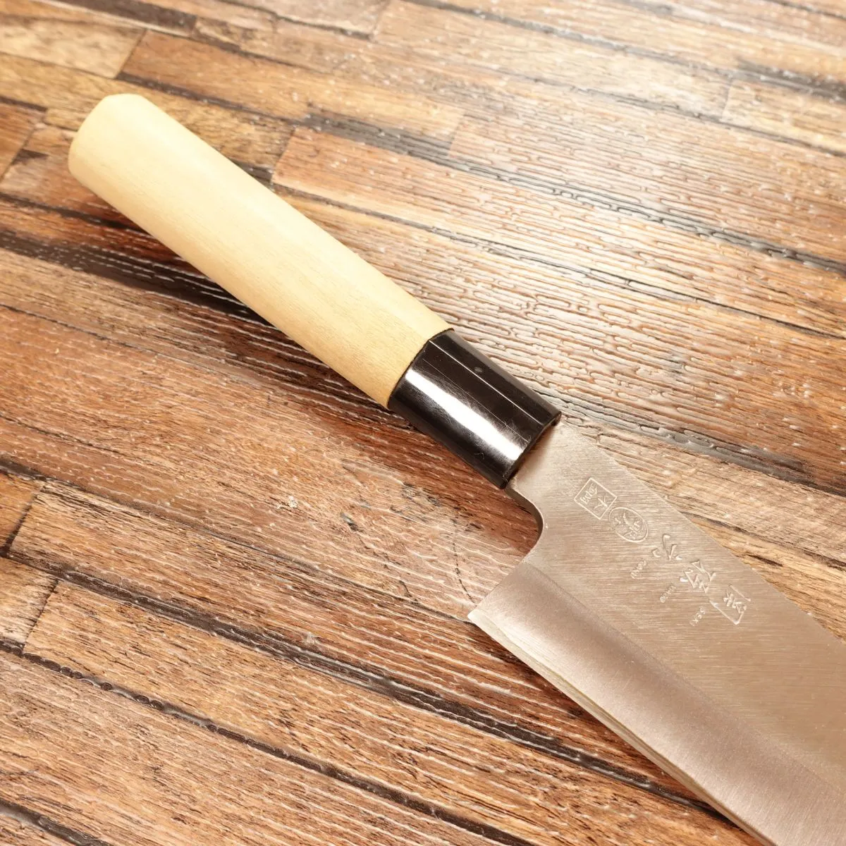 Seki-Magoroku Ginju Honkhagane Ai-Deba Knife, Sharpened, Deba, Lightweight