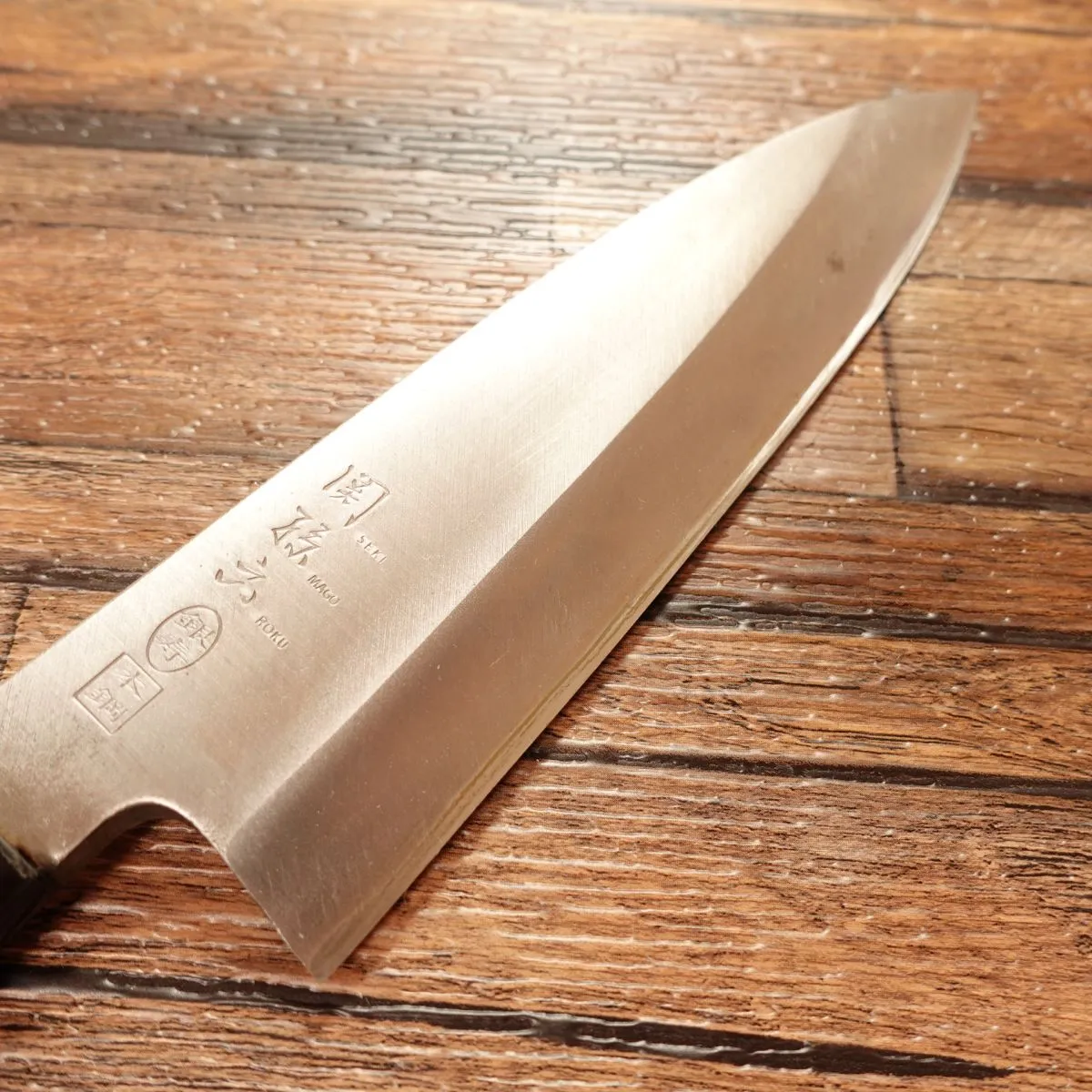 Seki-Magoroku Ginju Honkhagane Ai-Deba Knife, Sharpened, Deba, Lightweight