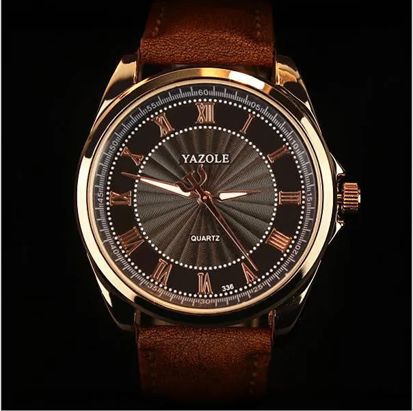 Sports Men Watch Luxury Top Brand business Male Clock Quartz-WristWatch Leisure Fashion Leather  quartz watch