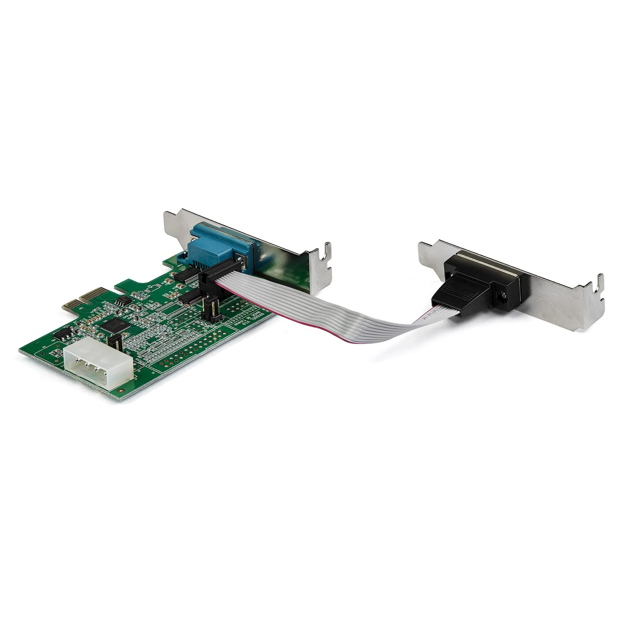 Startech.Com 2-Port Pci Express Rs232 Serial Adapter Card - Pcie Serial Db9 Controller Card 16950 Uart - Low Profile - W