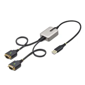 Startech.Com Adapter Cable 2P1ffc-Usb-Serial - Usb / Dual Db9 Rs232 - 60 Cm