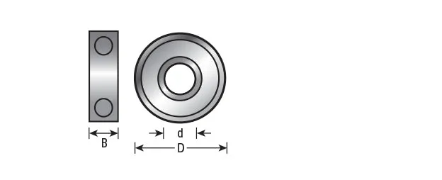 Steel Ball Bearing Guide | 1 1⁄8 Overall Dia x 8mm Inner Dia x 1⁄4 Height | 47771 | 738685477717