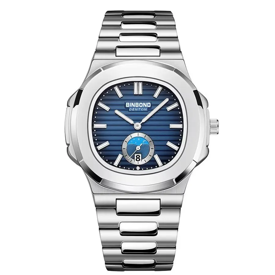 SteelLux Precision Calendar Quartz Sporty Waterproof Watch