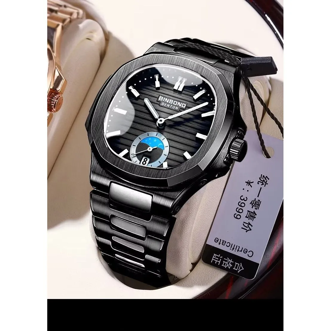 SteelLux Precision Calendar Quartz Sporty Waterproof Watch