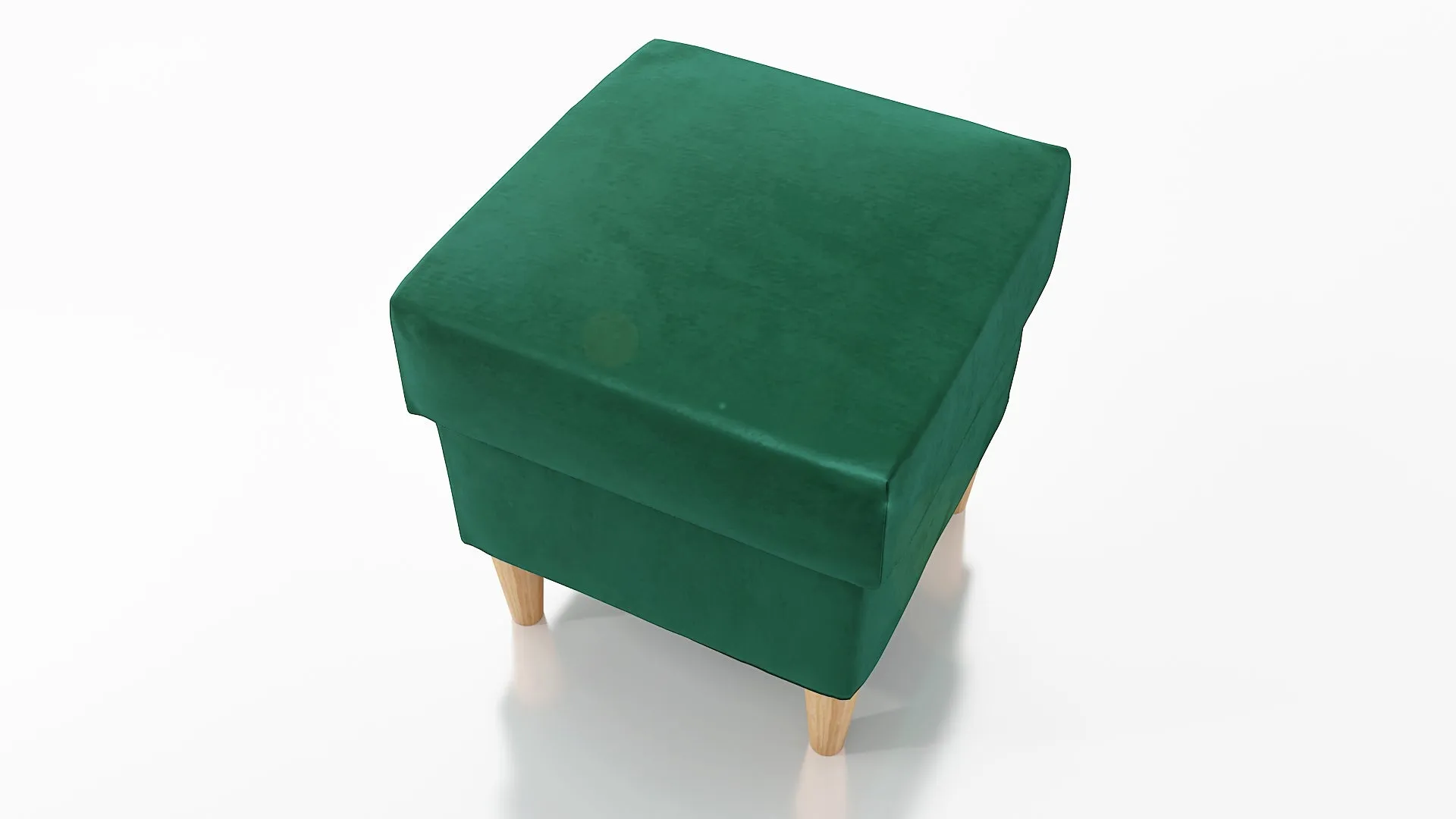 STOOL OSLO WITH STORAGE 40X40CM WOODEN LEGS EASY CLEAN FABRIC CHOICE OF 6 COLORS