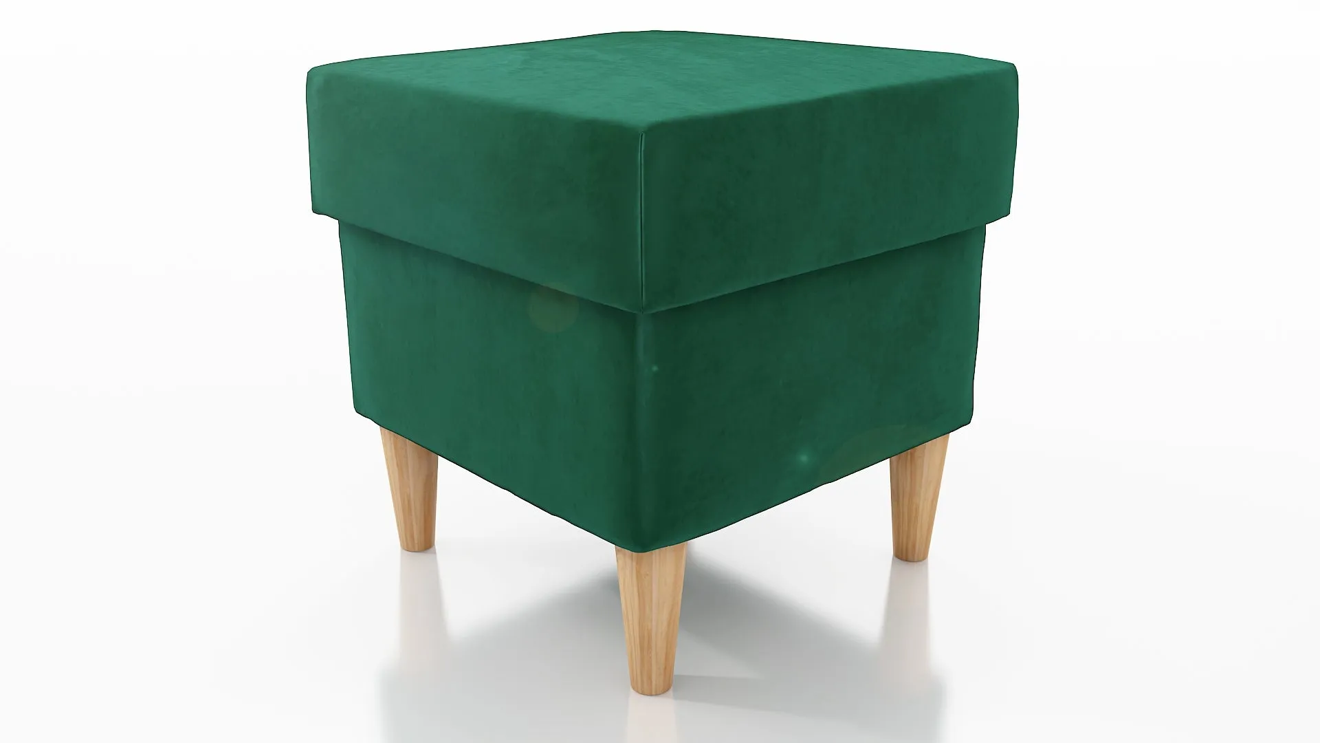 STOOL OSLO WITH STORAGE 40X40CM WOODEN LEGS EASY CLEAN FABRIC CHOICE OF 6 COLORS