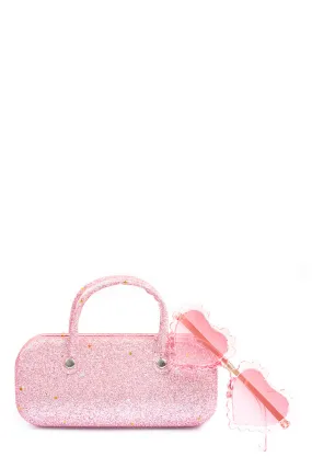 Sunglasses And Case Set Pink