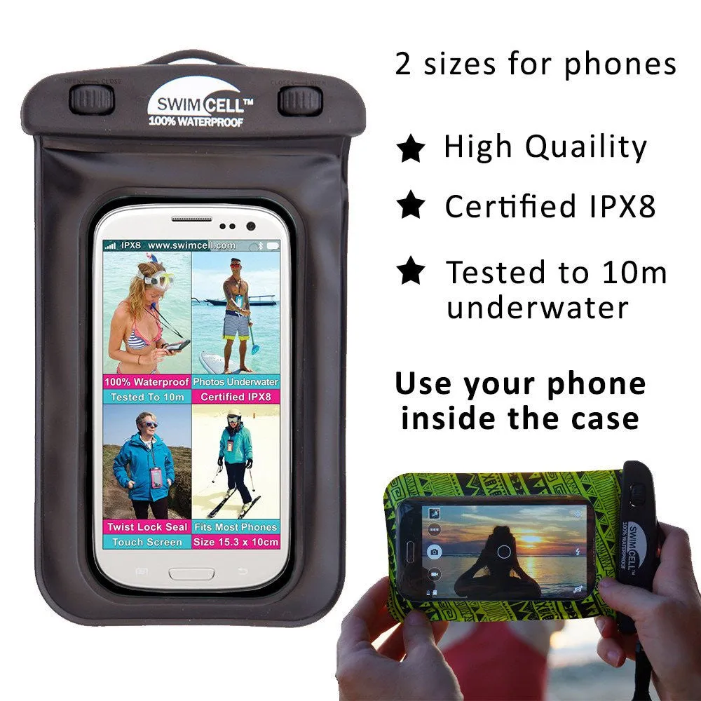 SwimCell Waterproof Phone Case - Standard (up to 10 x 16cm)