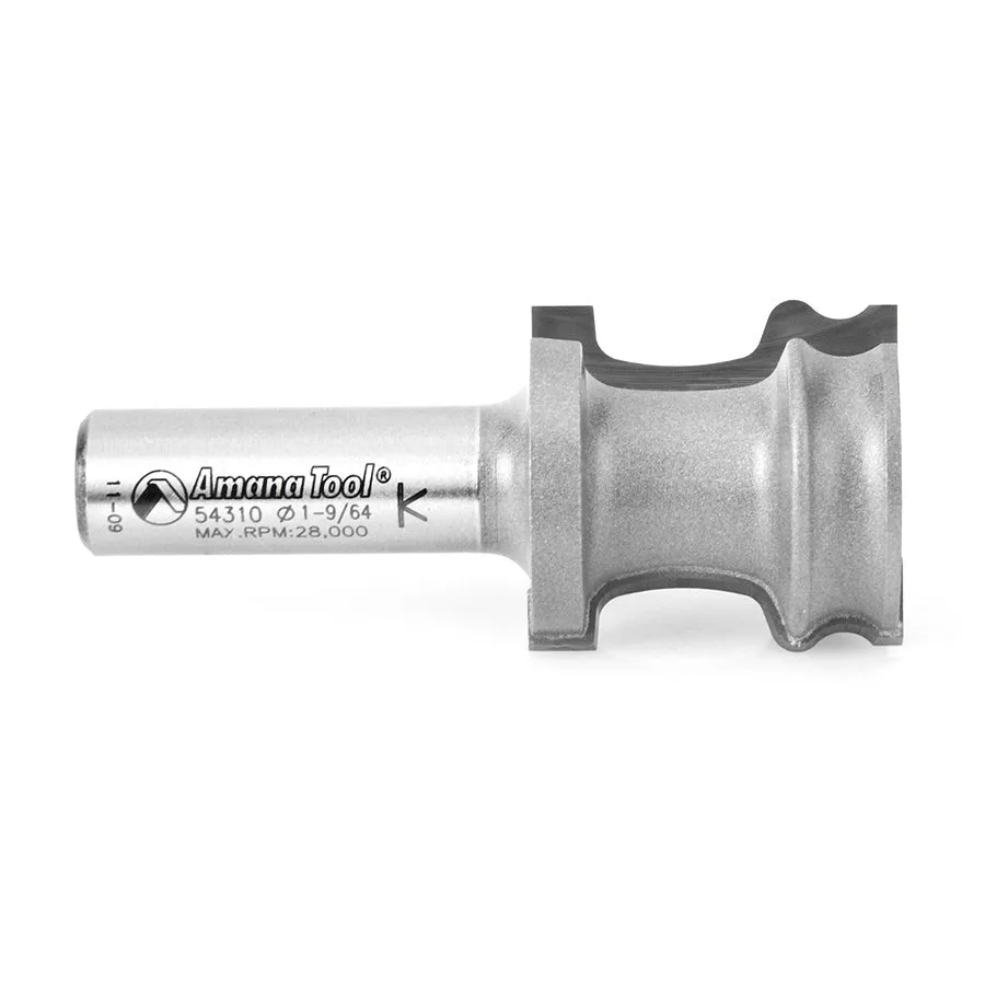 Tambour Door Router Bit | 5⁄64 Radius x 1 3⁄16 Dia x 1⁄2" Shank | 54310 | 738685543108