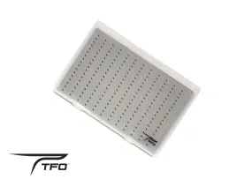 TFO Clear Fly Box With Slit Foam Large 2 Holds 204 Flies