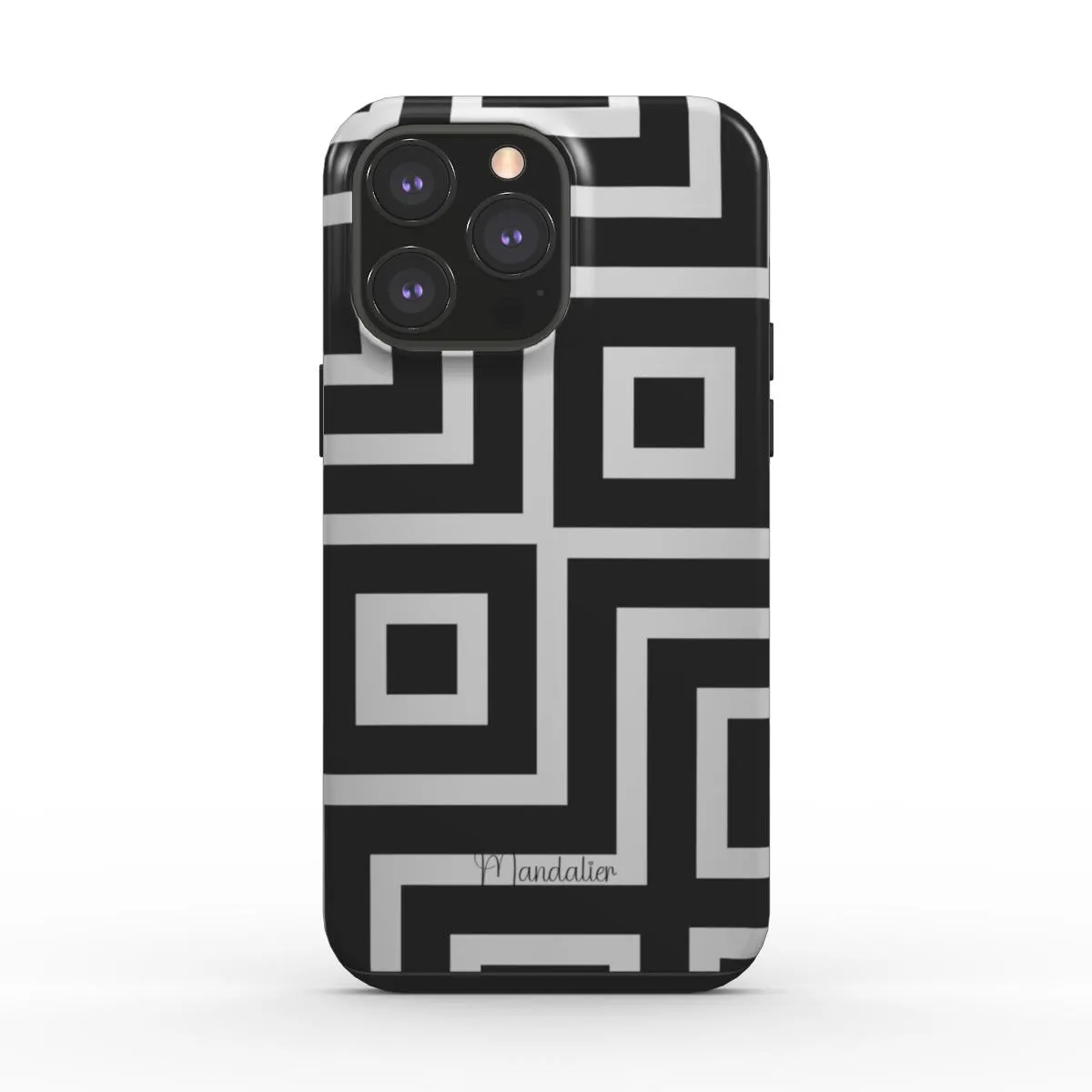 Tough Phone Case|Monochrome Maze