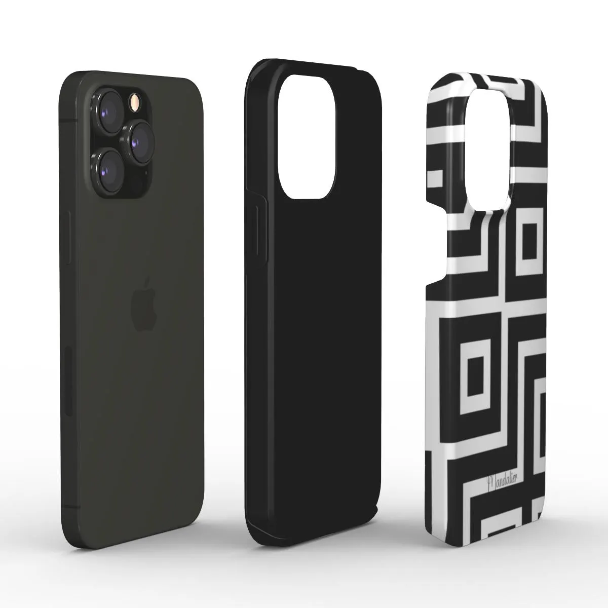 Tough Phone Case|Monochrome Maze