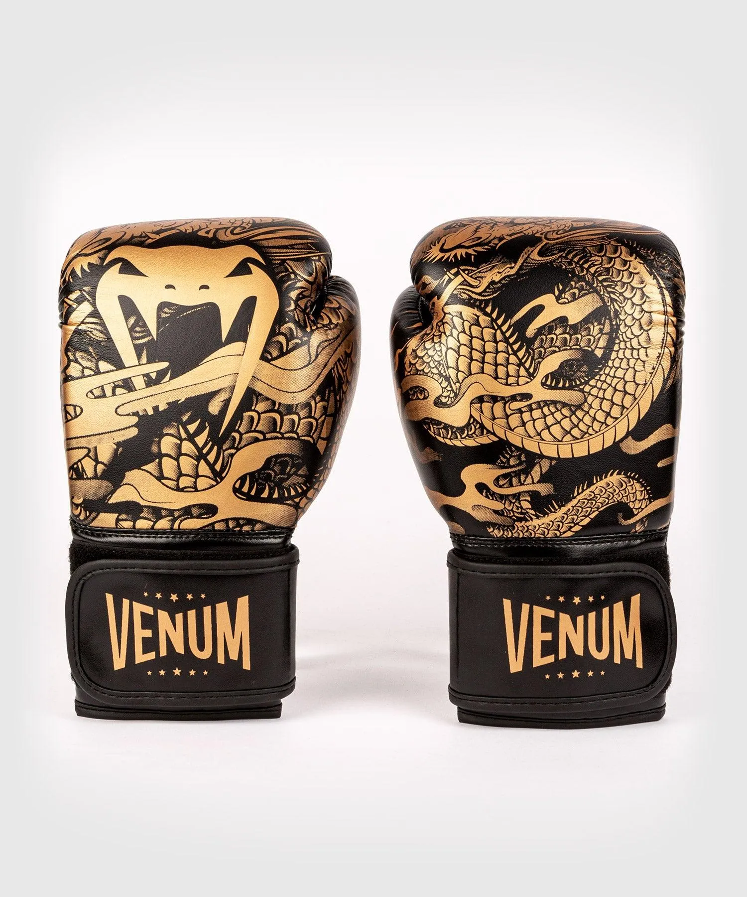 Venum Dragon's Flight Boxing Gloves - For Kids - Black/Bronze