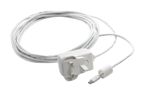 White Power Adapter for Wire-Free Cameras - EU & UK (LWB4800 & LWB5800)