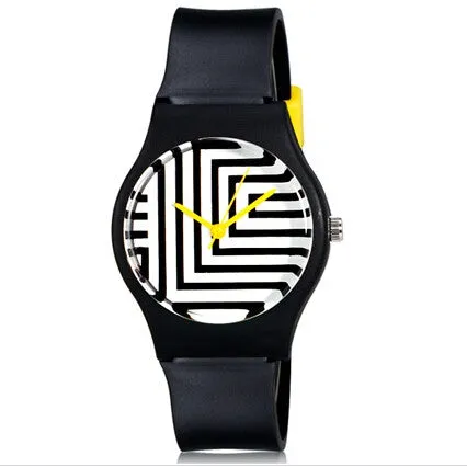 Willis for Mini Women's Fashionable casual watch Zebra Pattern Analog Wrist Watch