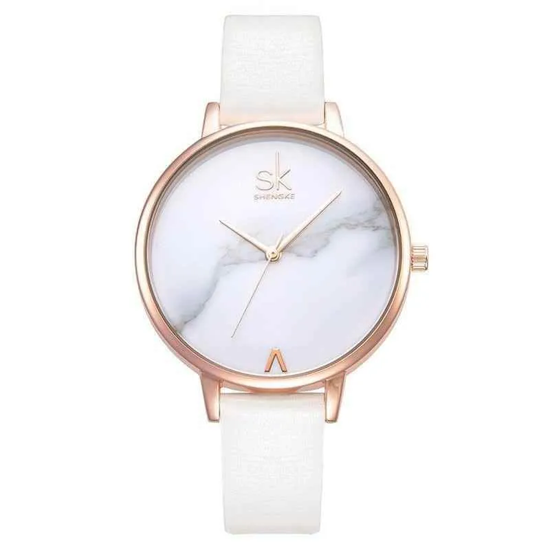 Women's Simple Watches Marble Fashion Leather Quartz #K0137