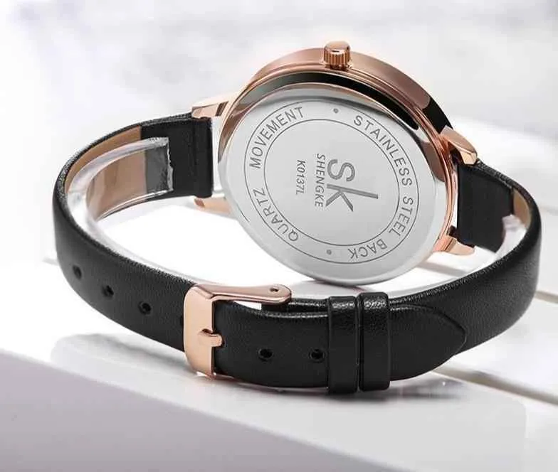 Women's Simple Watches Marble Fashion Leather Quartz #K0137