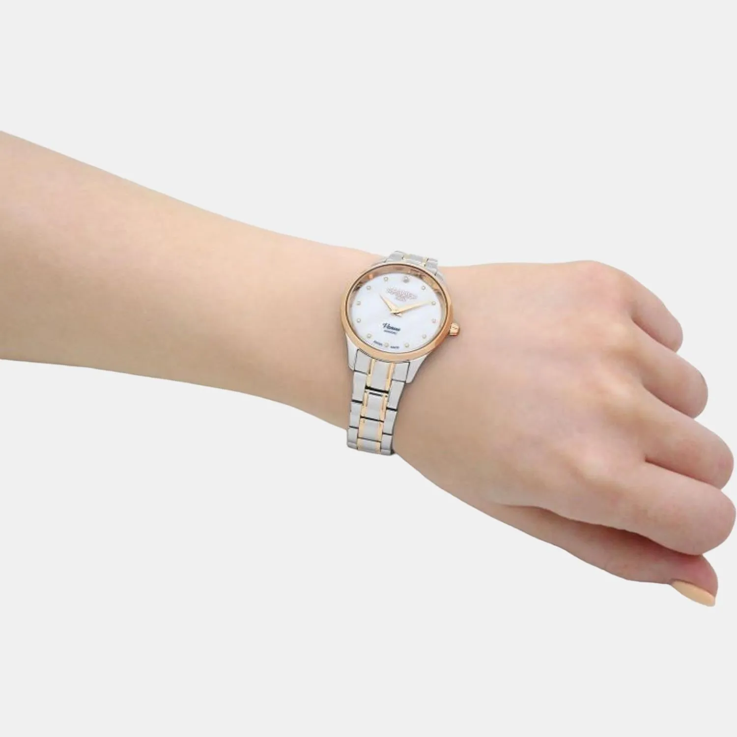 Women's White Analog Stainless Steel Watch 601857 47 89 20