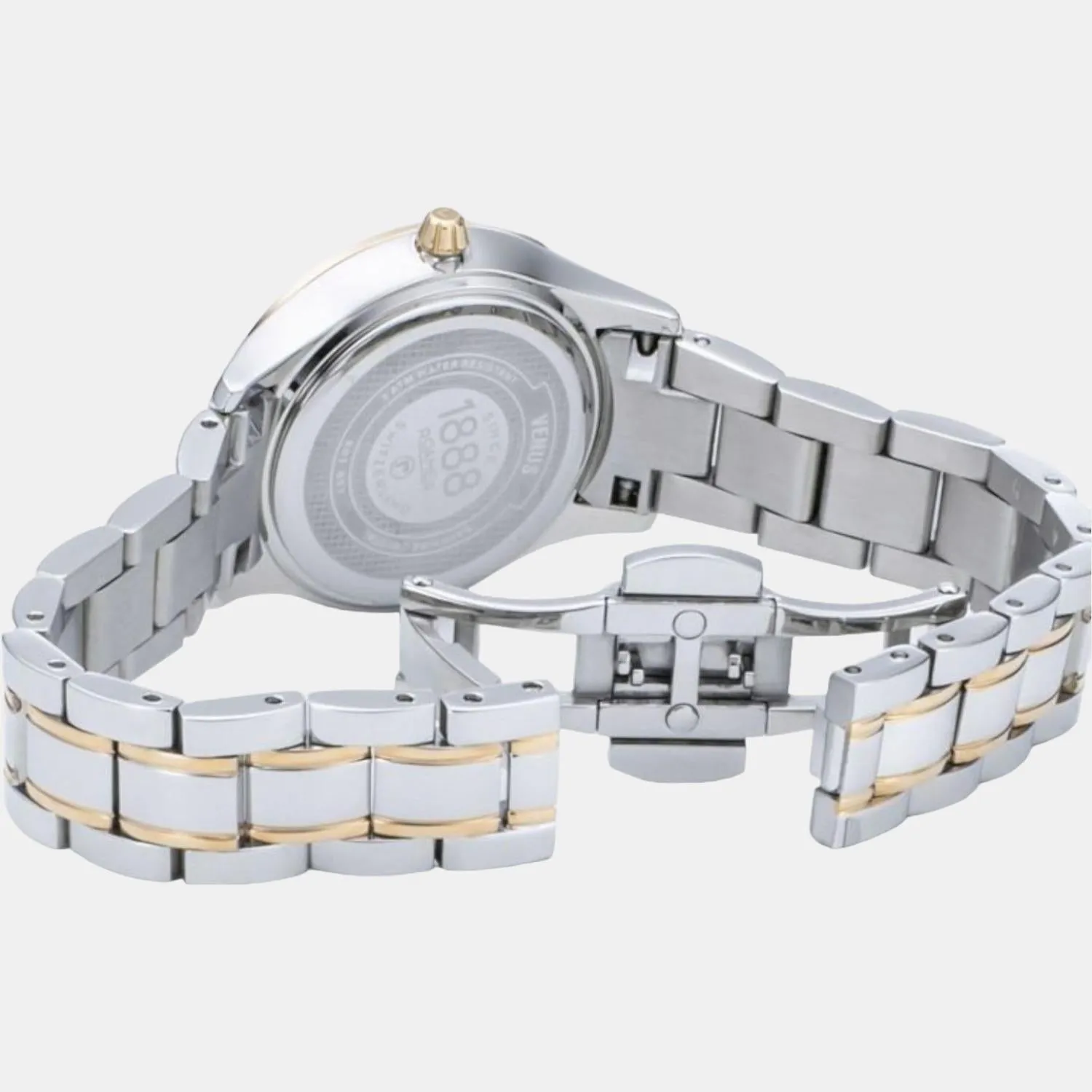 Women's White Analog Stainless Steel Watch 601857 47 89 20