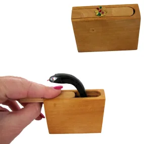 Wooden Box Snake Bite Gag Gift Practical Joke