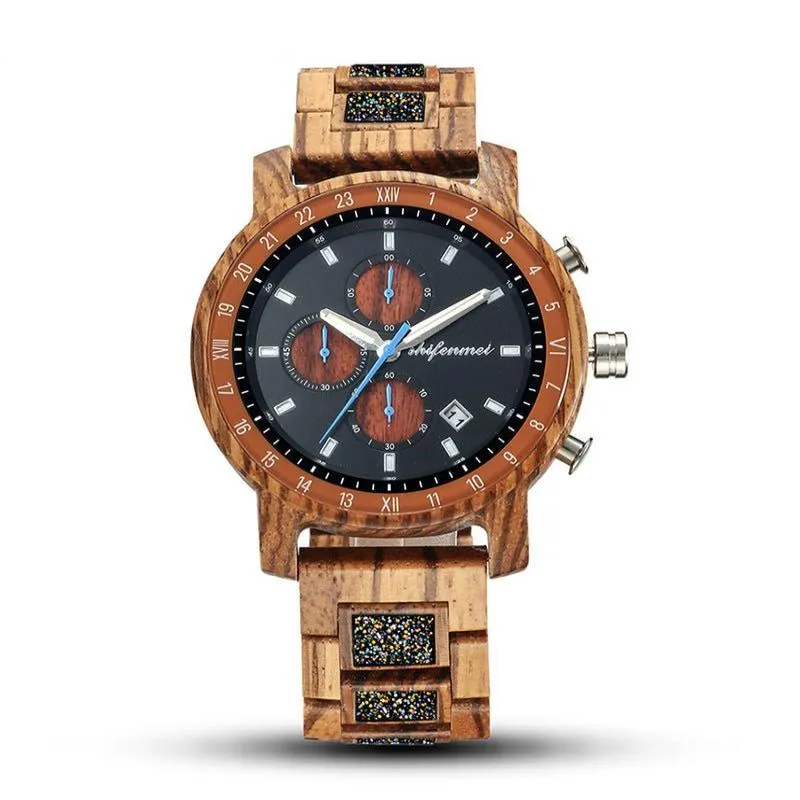 Wooden Sports Watch For Men