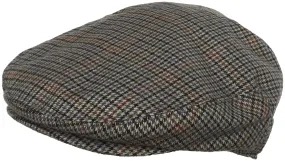 Wool Blend Plaid Hounds Tooth Ivy Cap Newsboy Hat