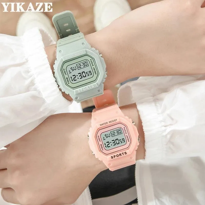 YIKAZE LED Sports Watch: Stylish Waterproof Timepiece with Essential Features